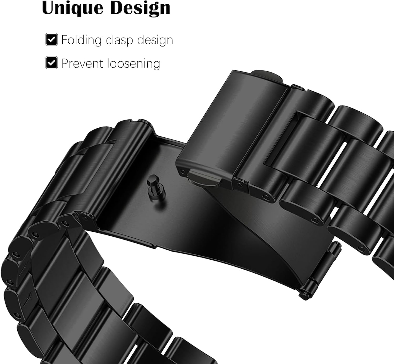 [Stainless Steell] Huawei Band 11/11 Pro ile Uyumlu Çelik Kordon [Kısaltma Aparatlı] Paslanmaya Dayanıklı Huawei Band 11 Kordon Katlanır Tokalı Bakla Model Huawei Band 11 Pro Kordonu