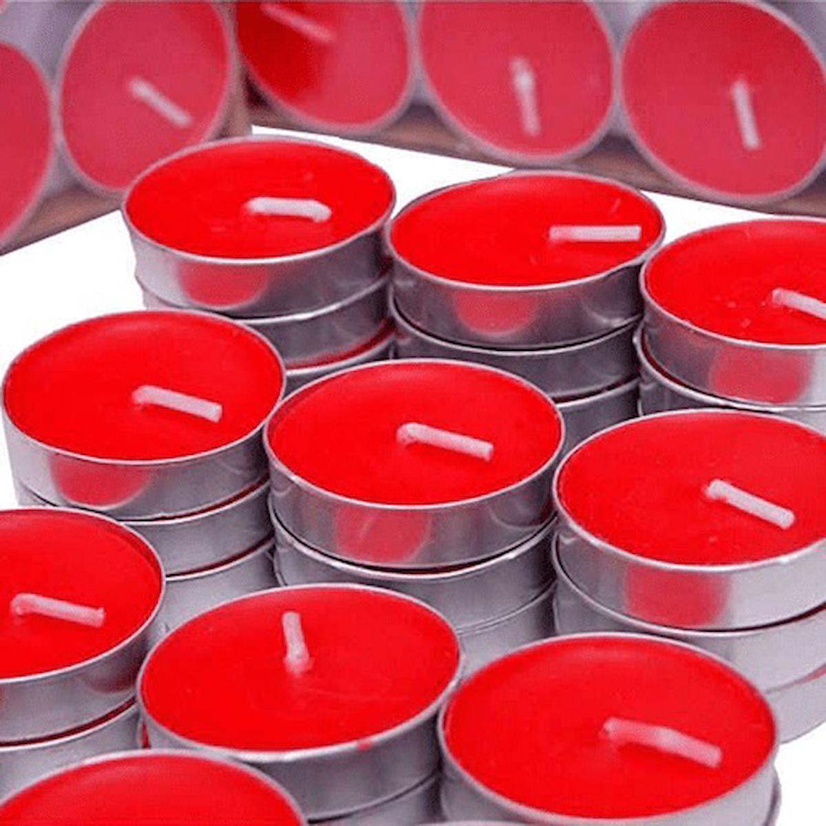 Tealight Mum Kırmızı 50li