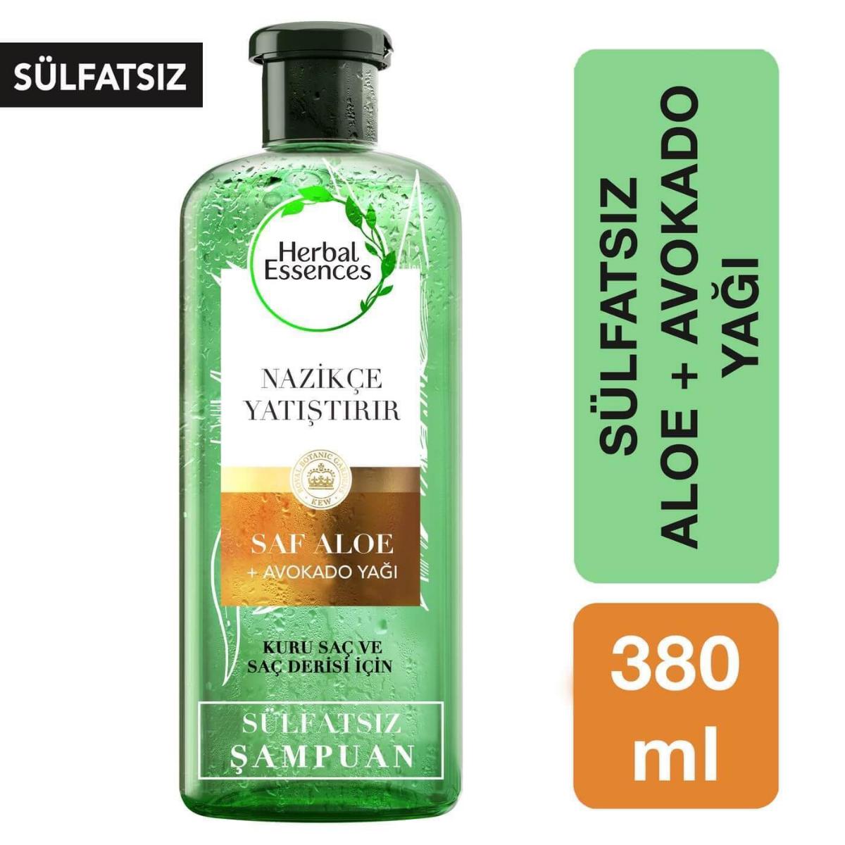 Sülfatsız Aloe Ve Avokado Şampuan 380 Ml