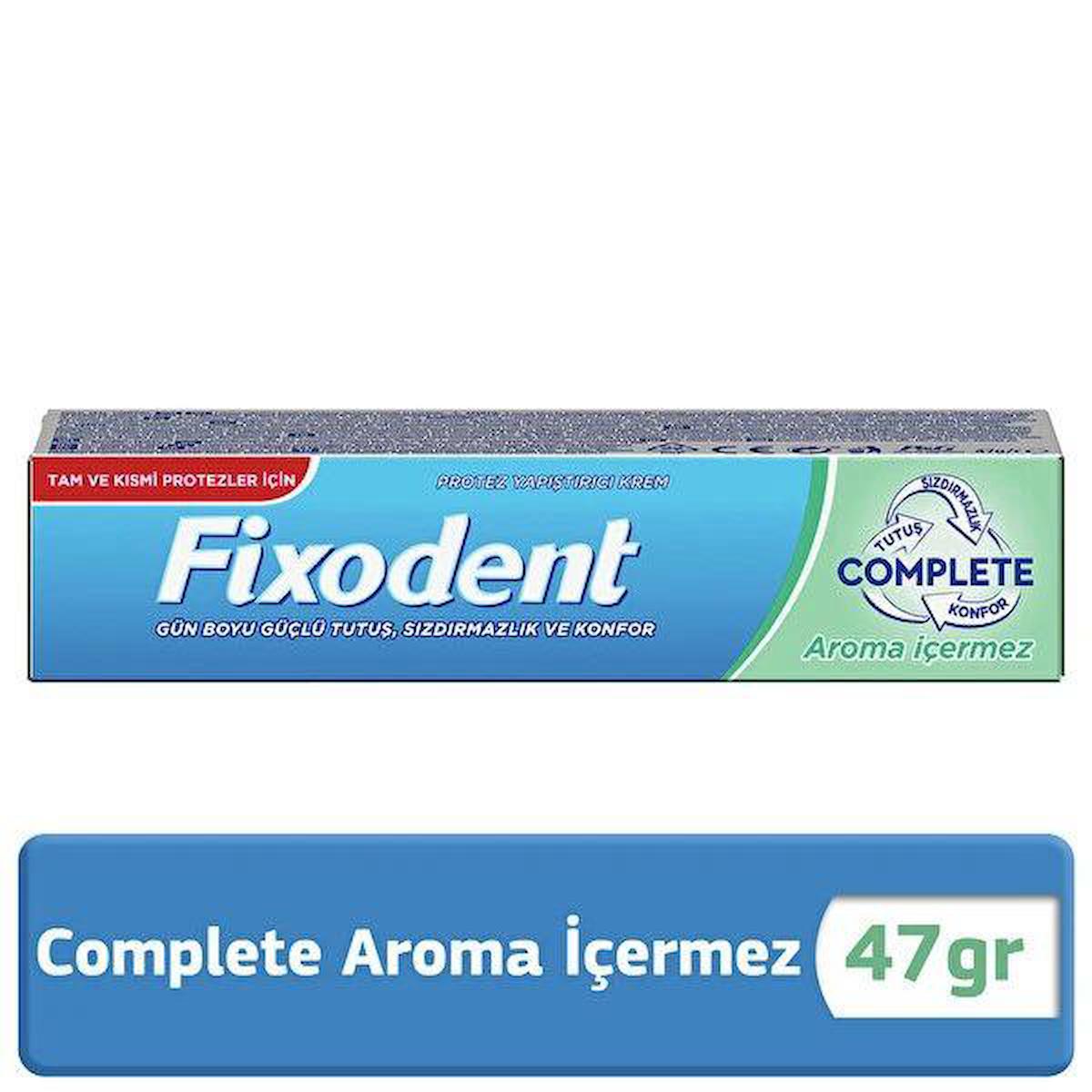 FİXODENT COMPLETE NATURAL KREM 47 GR X 3 ADET