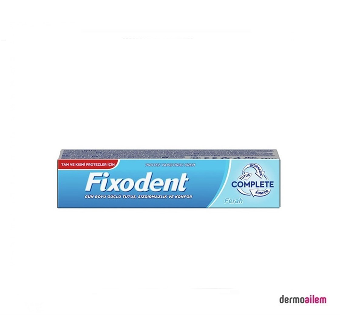 Fixodent Complete Ferah Diş Protez Yapıştırıcı Krem 47gr