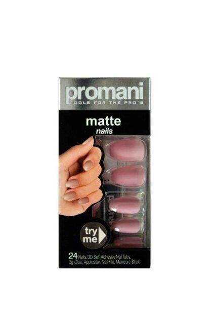 Promani PR-5019 Mat Şeker Pembesi Takma Tırnak Seti