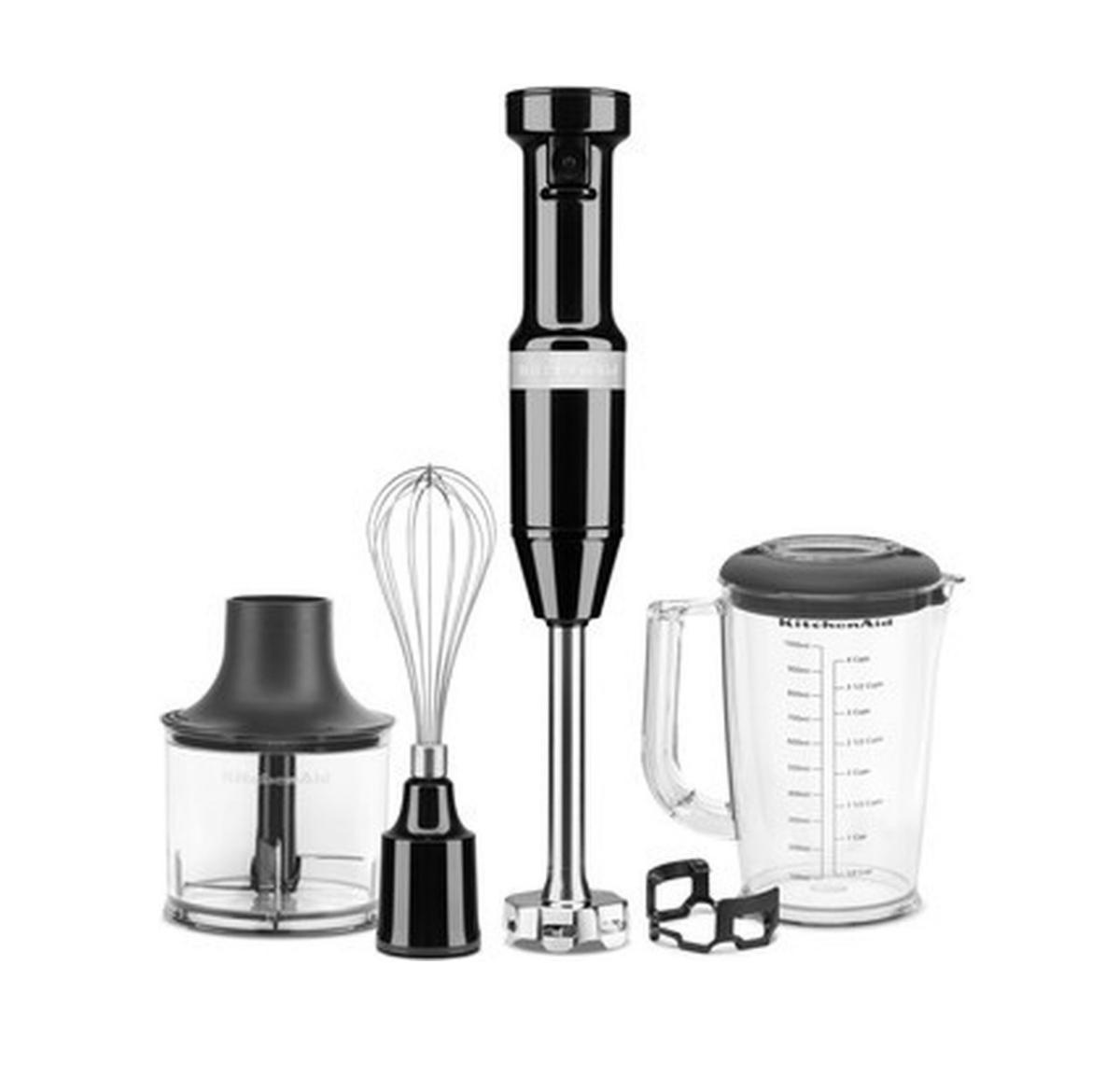 KitchenAid 5KHBV83EOB 180 Watt Parlak Siyah El Blender Seti