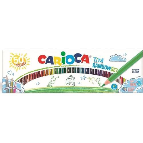 Carioca 42990 Tita Kuru Boya Gökkuşağı Set 50'li