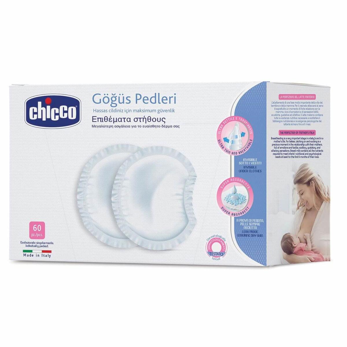 Chicco Antibakteriyel Göğüs Koruma Pedi 60`Lık