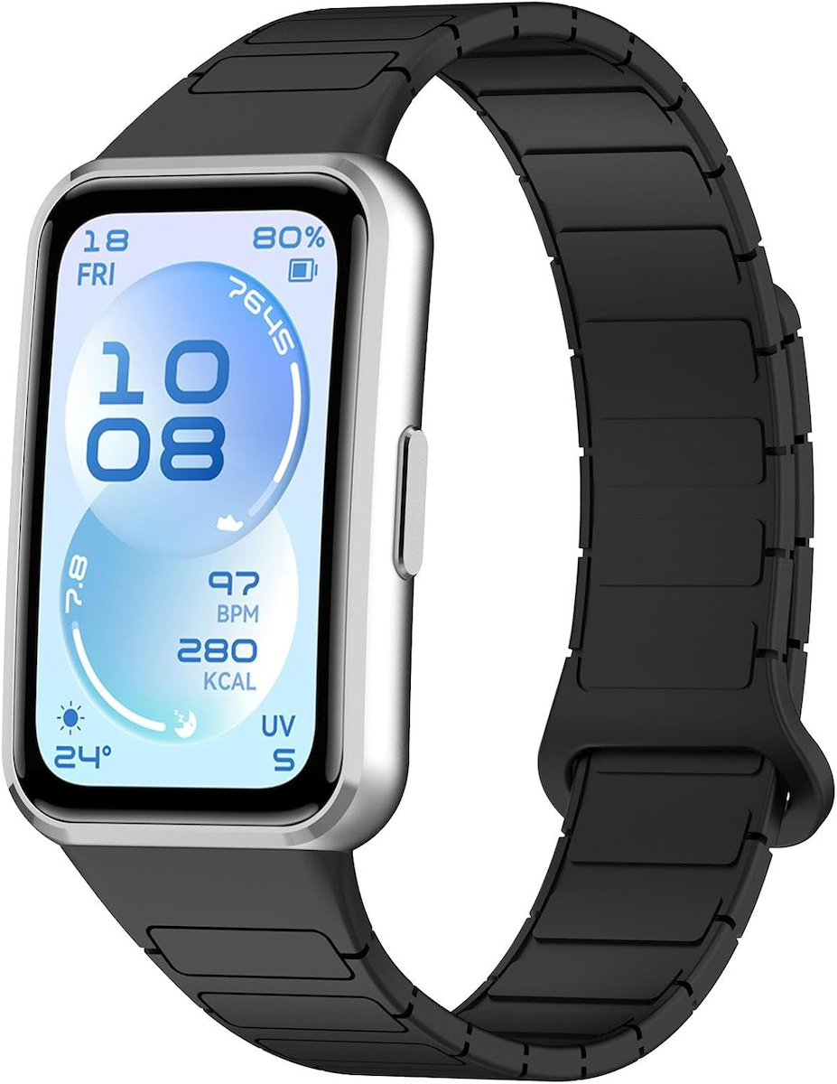 [Magnex Loop] Huawei Band 11/11 Pro ile Uyumlu Kordon 1. Sınıf Cilt Dostu Yumuşak Silikonlu Huawei Band 11 Kordonu Güçlü Kapatma Manyetik Tasarımlı Huawei Band 11 Pro Kordonu