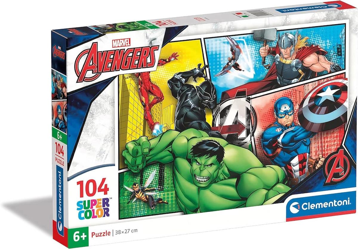 Clementoni 27284 Supercolor Puzzle Avengers, 104 Parça