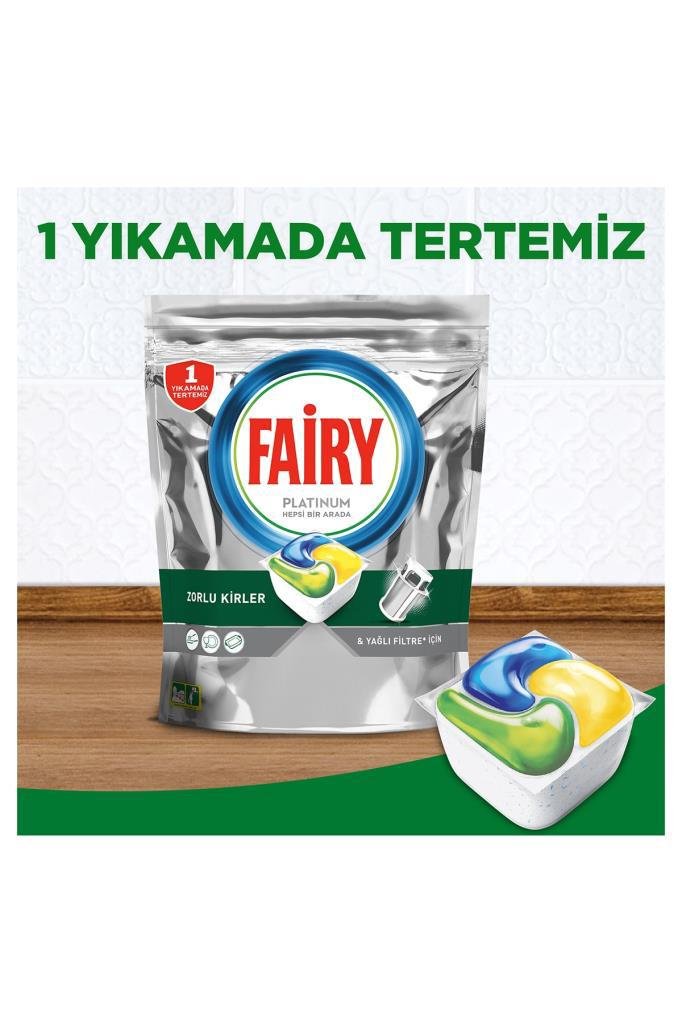 Fairy Platinum 125 Yıkama Tablet Bulaşık Makinesi Deterjanı 125 Adet