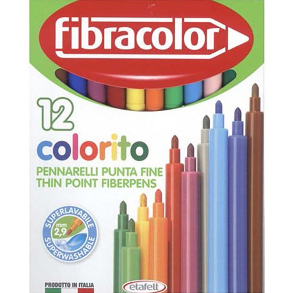 Fibracolor Colorito Pastel 12'li Keçeli Kalem 10539