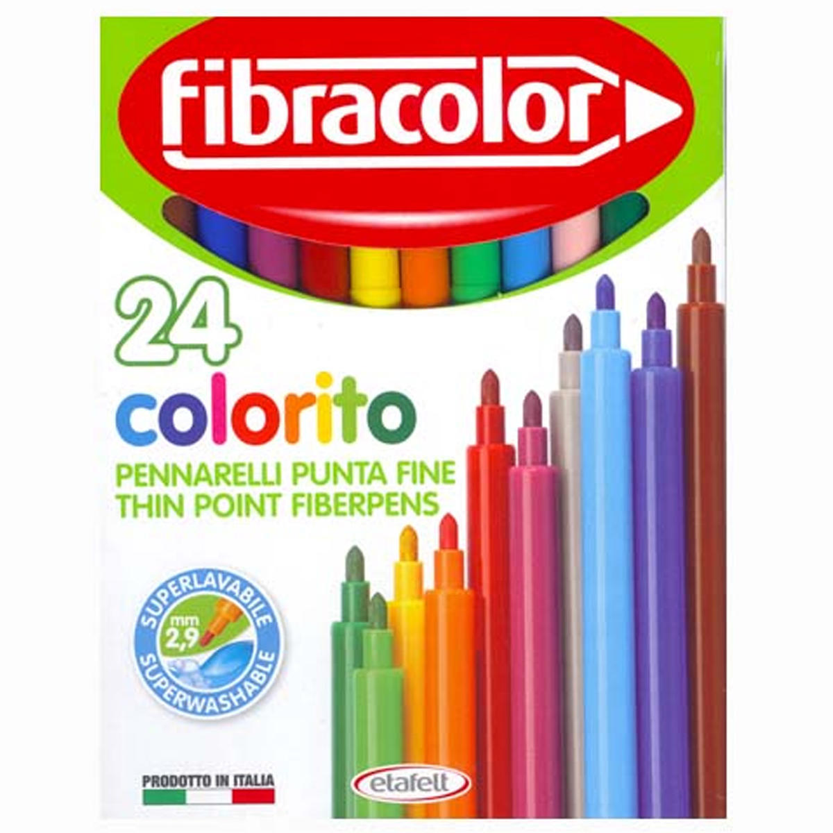 Fibracolor Colorito 24'lü Keçeli Kalem