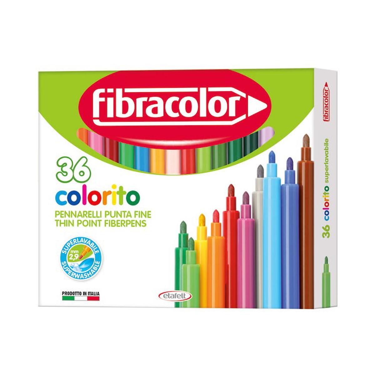 Fibracolor Colorito Keçeli Boya Kalemi 36 Renk