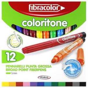 Fibracolor Coloritone Keçeli Kalem Seti 12 Renk