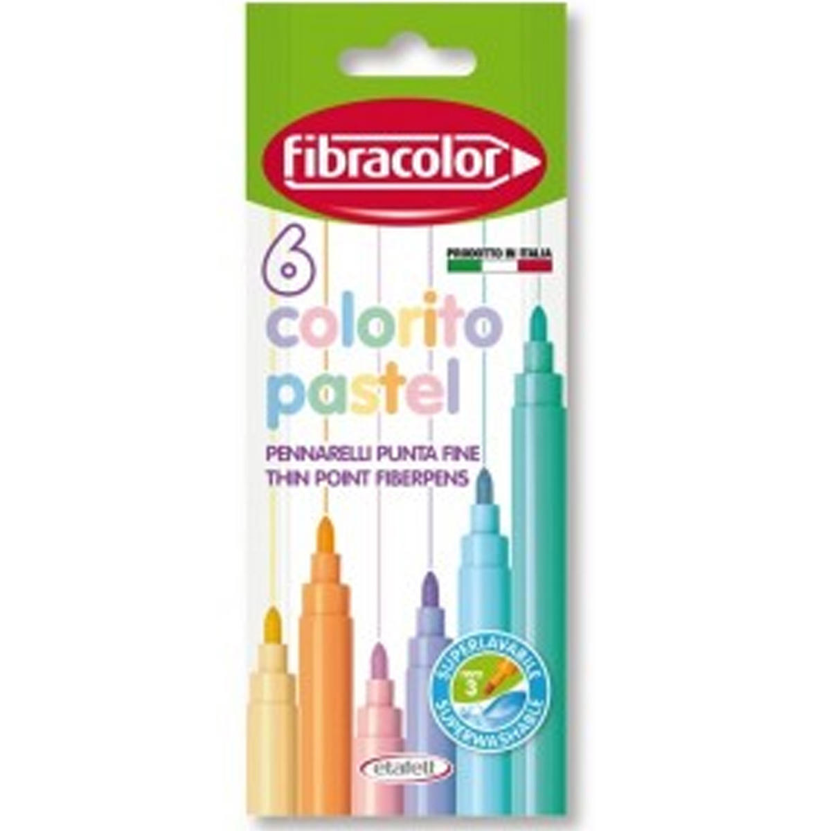 Fibracolor Colorito Pastel 6'lı Keçeli Kalem 10550