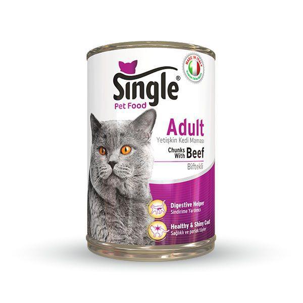 Single Biftekli Kedi Konservesi 415 gr