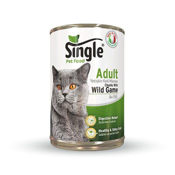 Single Av Hayvanlı Kedi Konservesi 415 gr