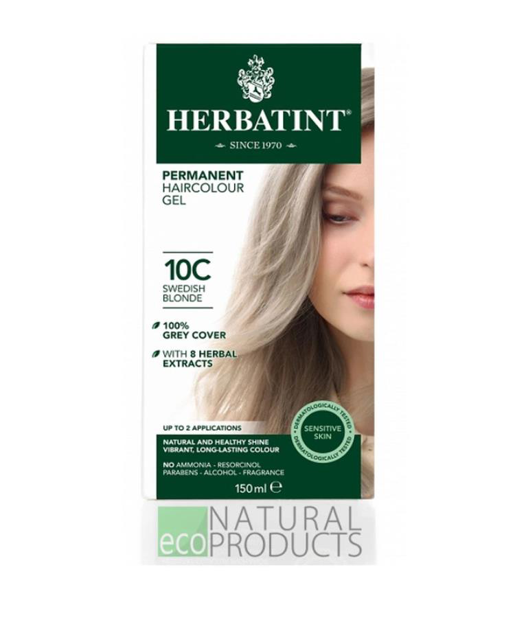 HERBATINT 10C Swedish Blonde (İsveç Sarısı) 150 ml Bitkisel Saç Boyası