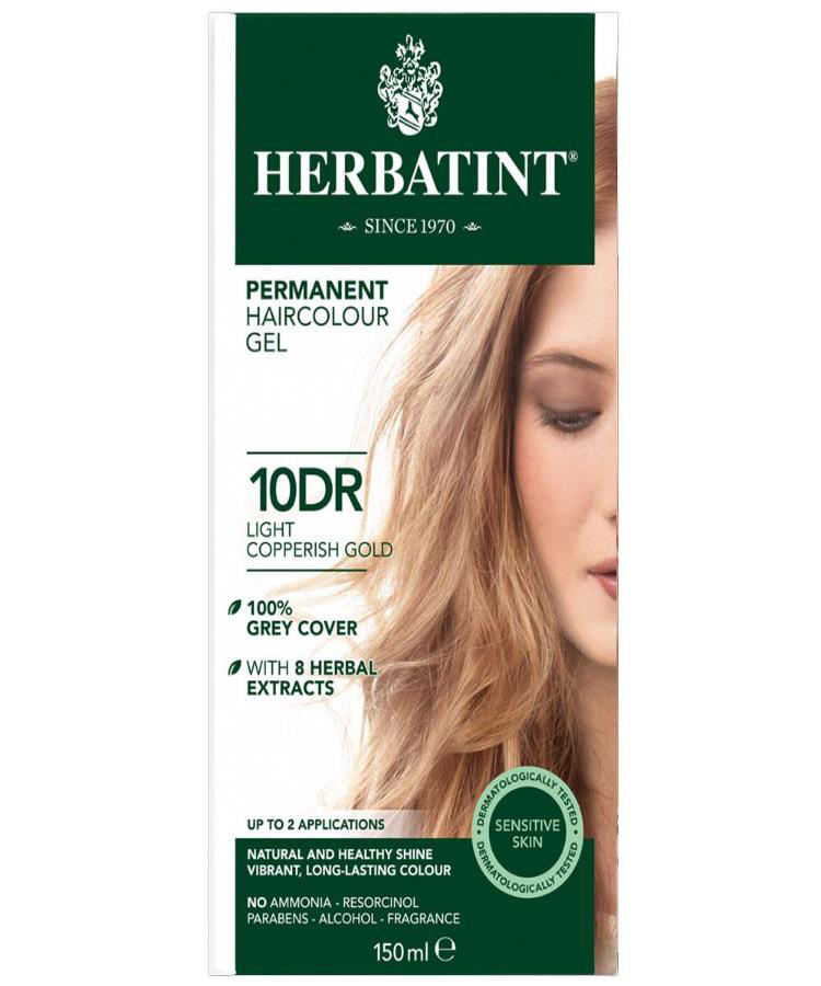 HERBATINT 10DR Light Copperish Gold (Açık Bakır Sarısı) 150 ml Bitkisel Saç Boyası