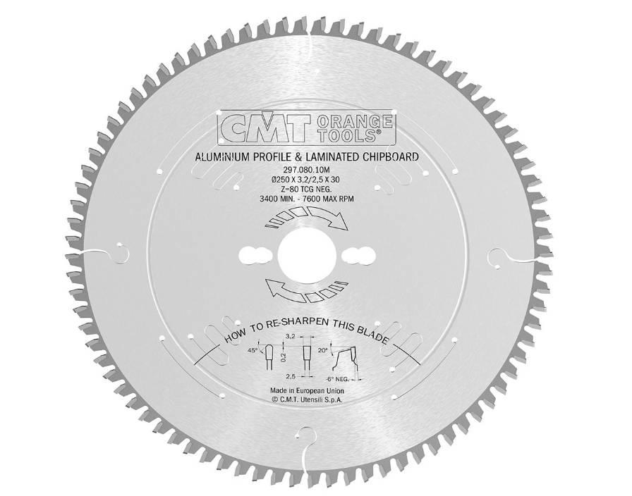 CMT 297.080.10 M Ahşap Testeresi (Ø250X3.2X30 Z80)