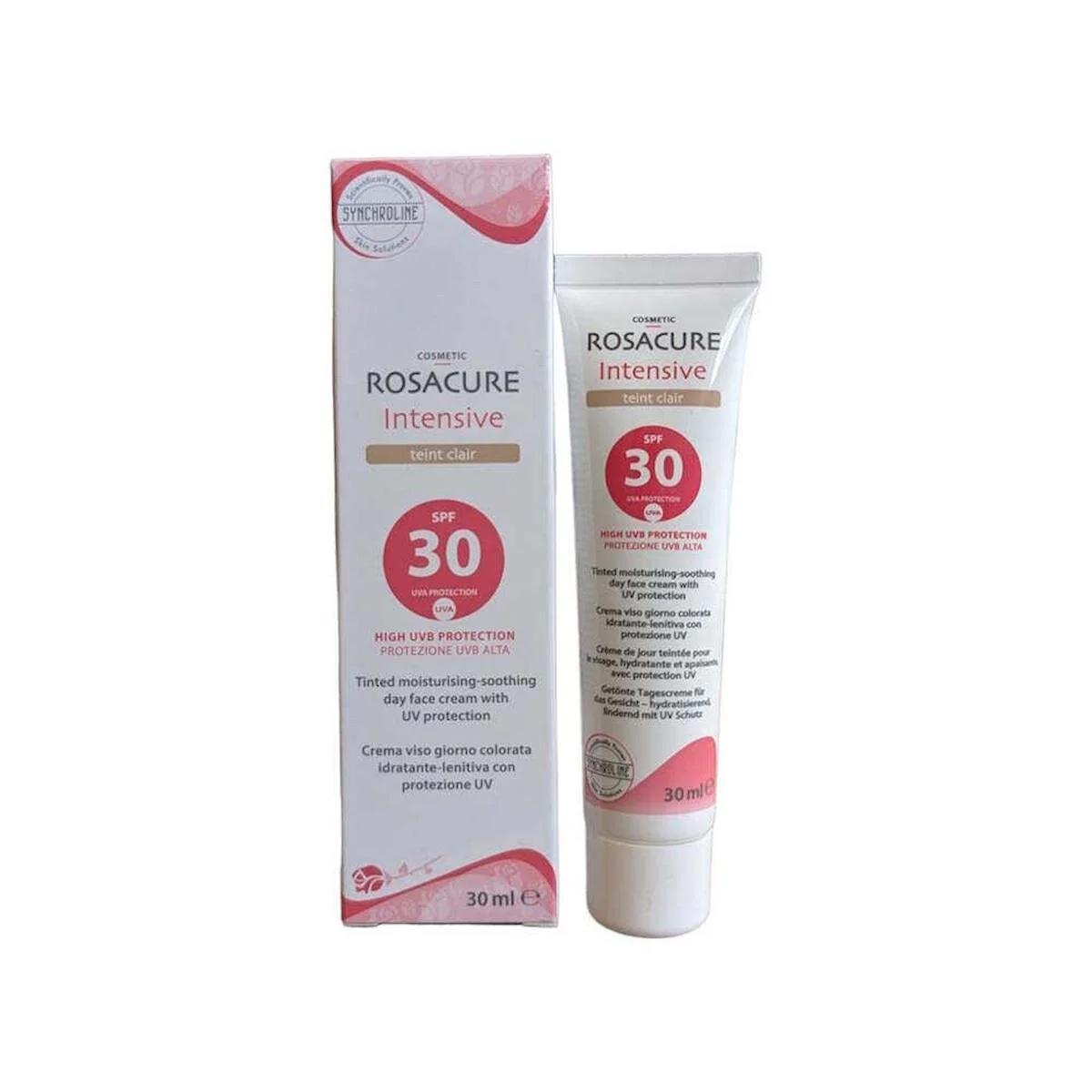 Synchroline Rosacure Intensive Renkli Güneş Koruyucu SPF30 30ml Teint Clair