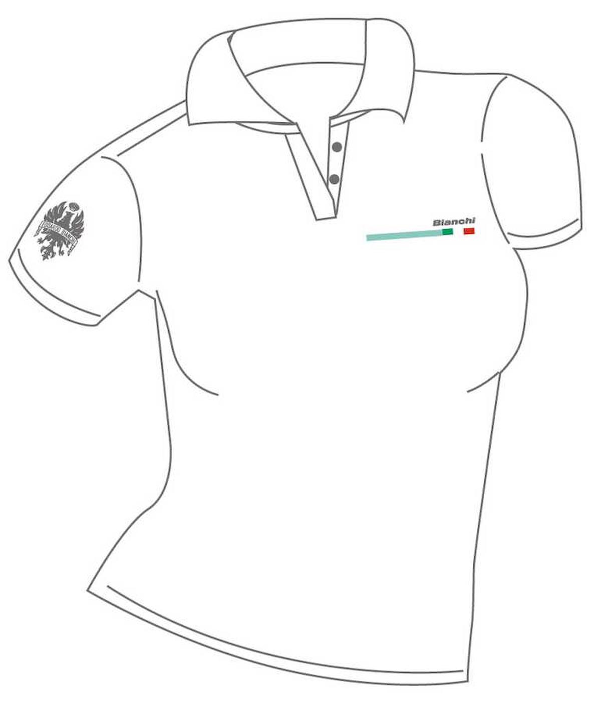 Bianchi Polo T-Shirt Donna Bianco Beyaz Kadın