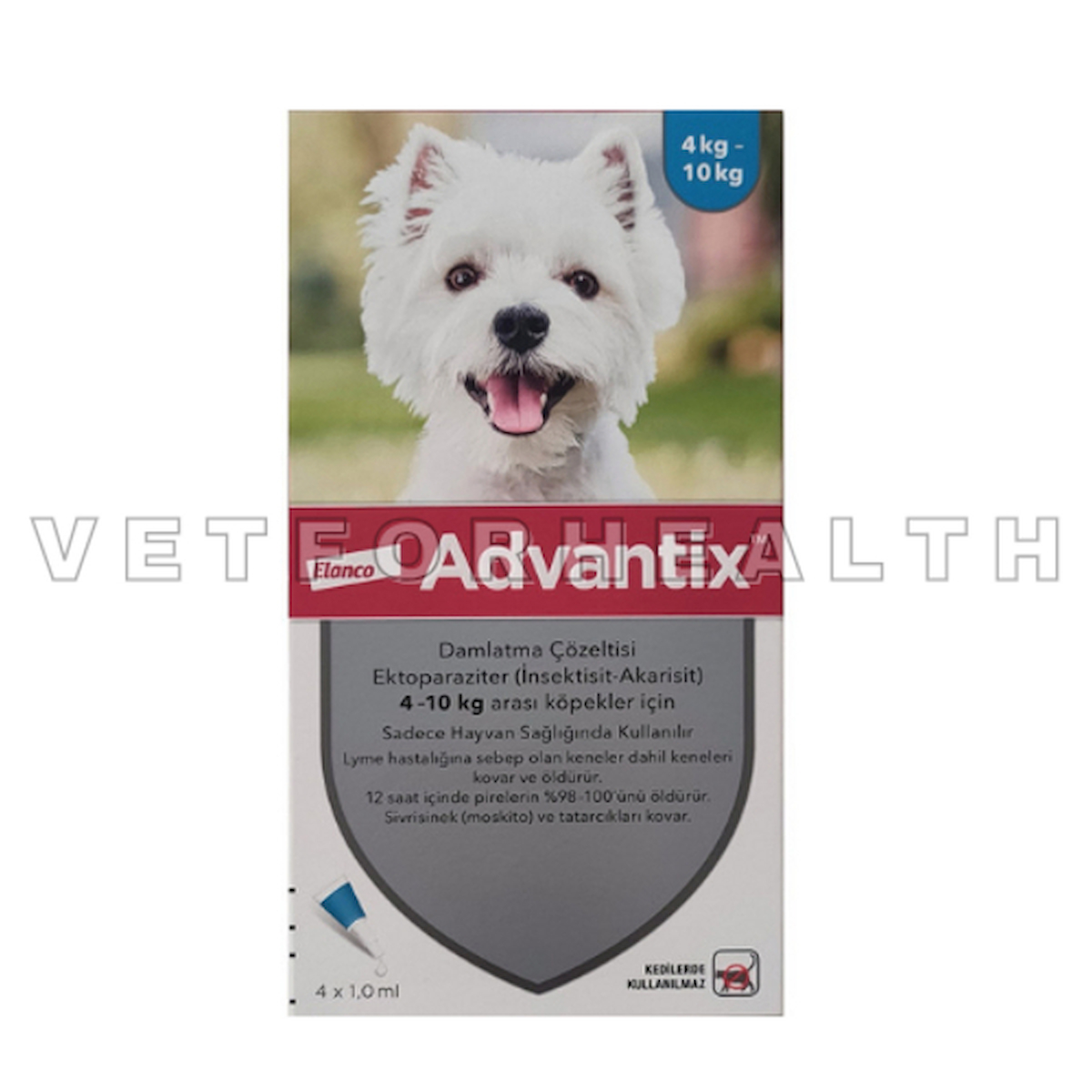 Advantix 4-10kg Köpekler İçin Damla 4 Pipet SKT:2026