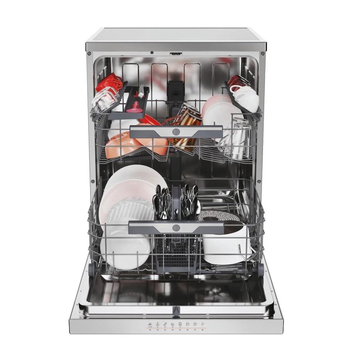 Hoover HF 6C7F0X-17 8 Programlı Wi-Fi + Bluetooth Bağlantılı Bulaşık Makinesi