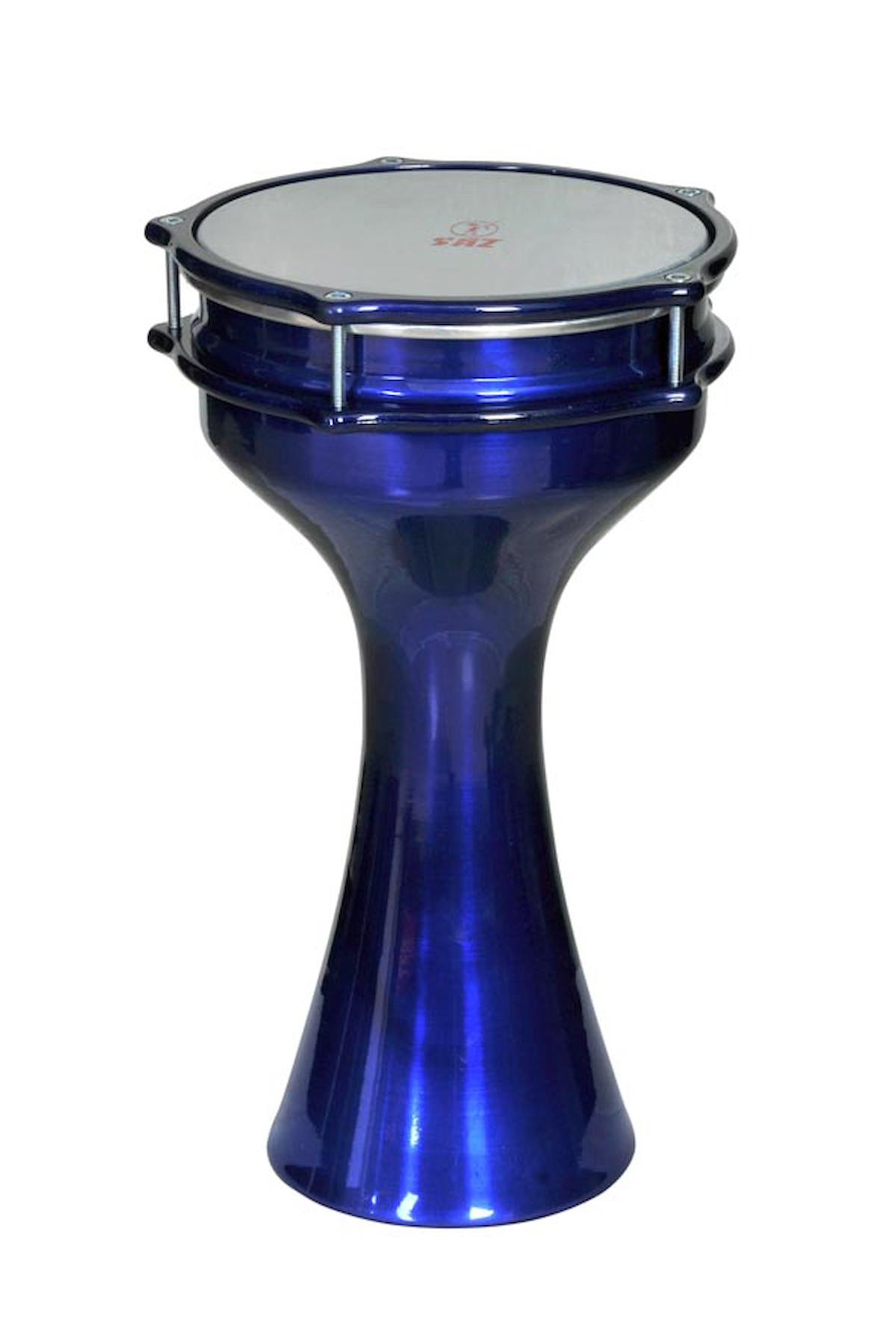 SAZ 810D-BL Alüminyum Darbuka Statik Mavi 20cm