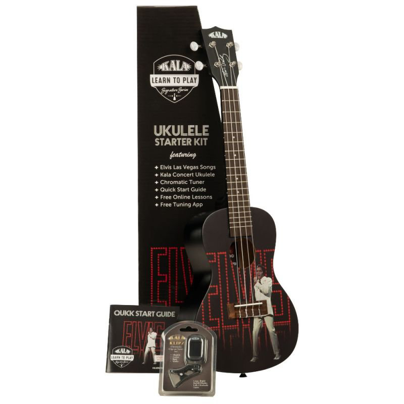 Kala Elvis Viva Las Vegas Concert Ukulele Eğitim Seti