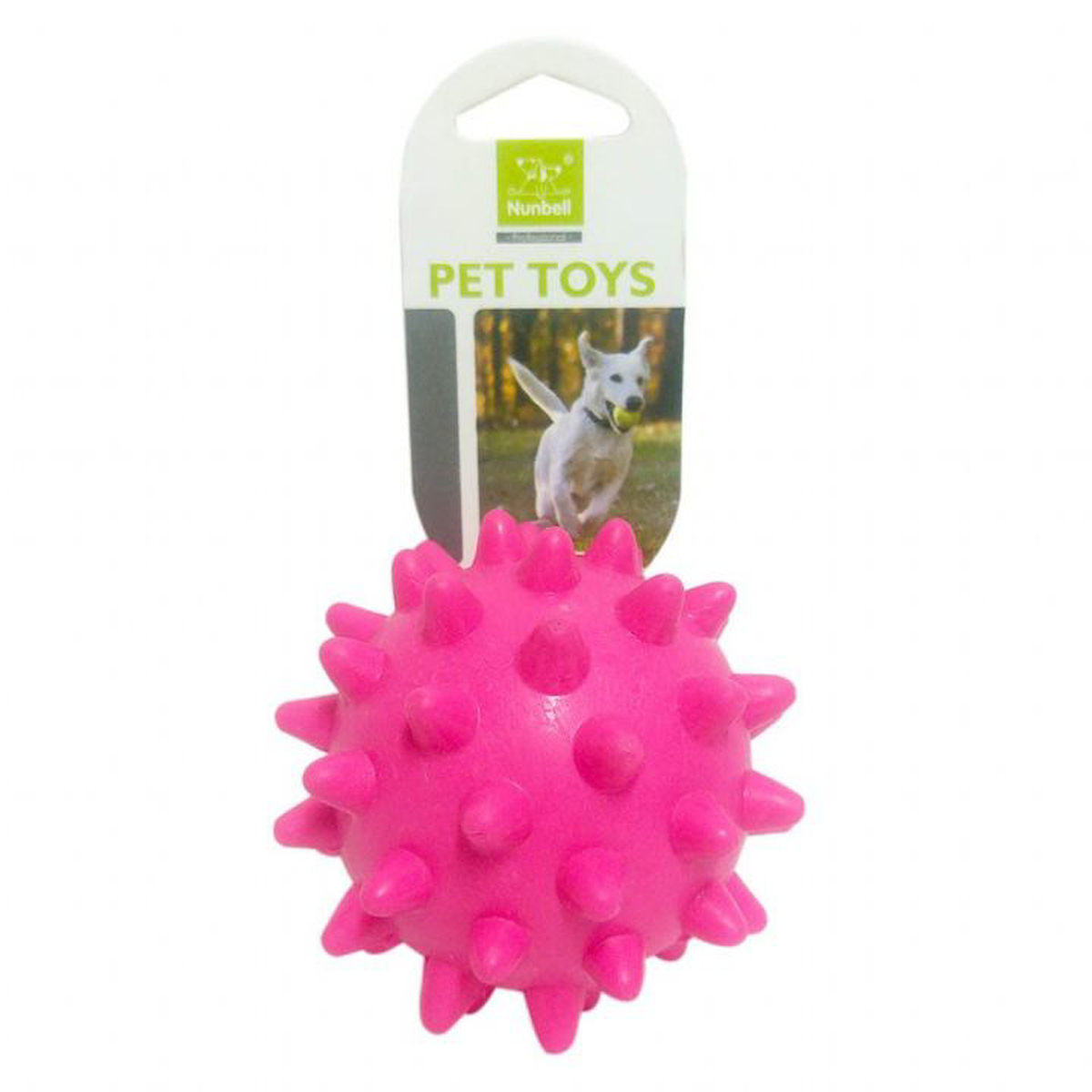 Nunbell Köpek Oyuncağı Zilli Kirpi Top Pembe 9 cm