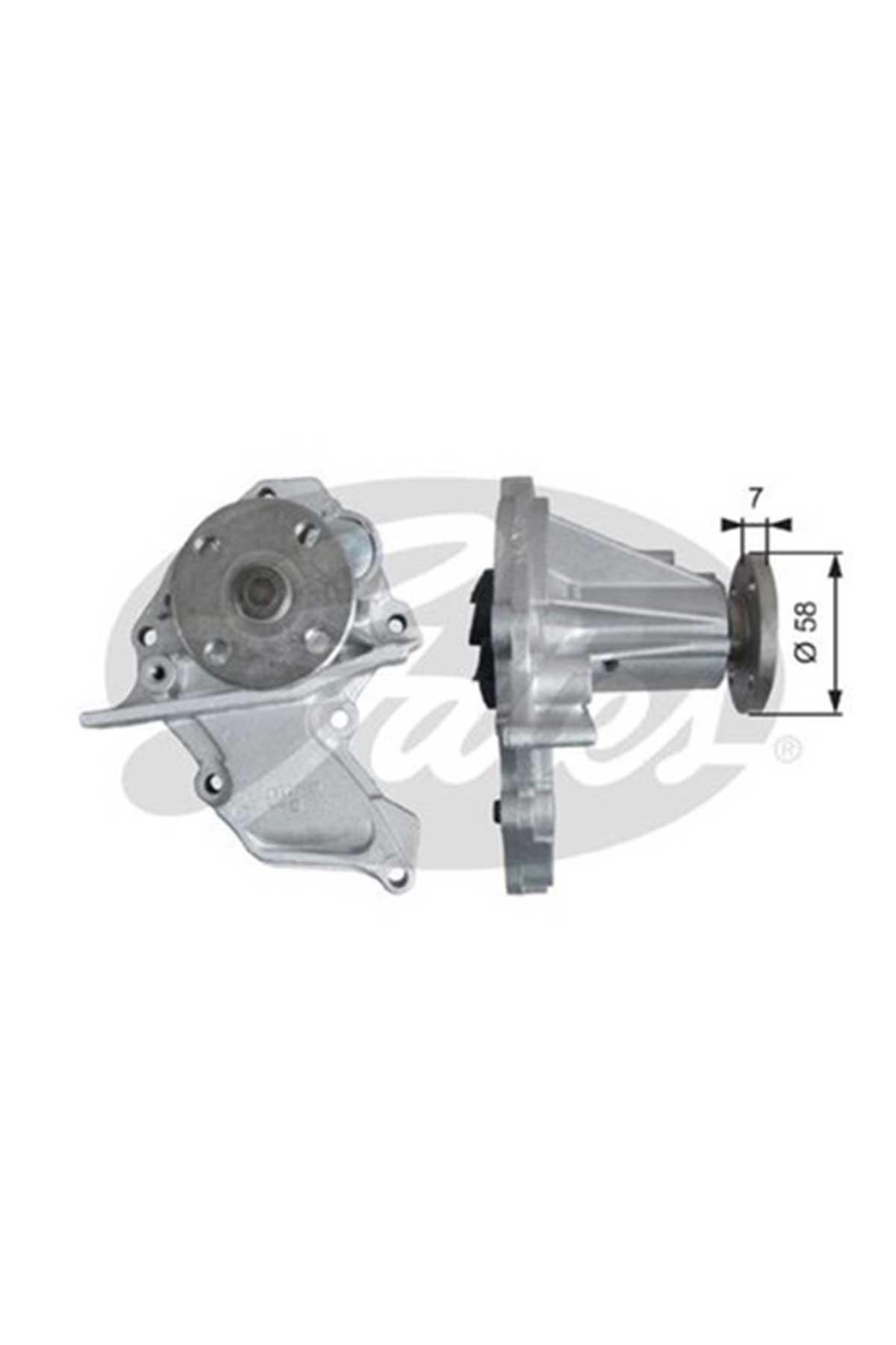 Ford Fiesta 1.25 Benzinli Devirdaim Su Pompası 1997-2001 Gates