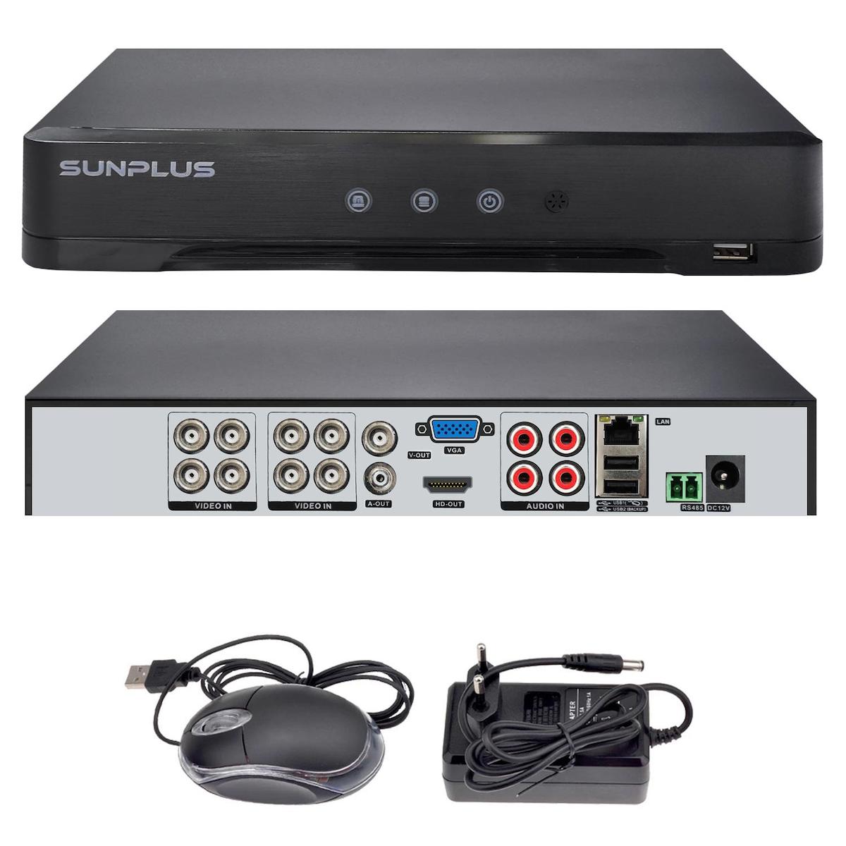 SUNPLUS SP-8200 Ahd Dvr Kayıt Cihazı 8 Kanal 5mp Xmeye