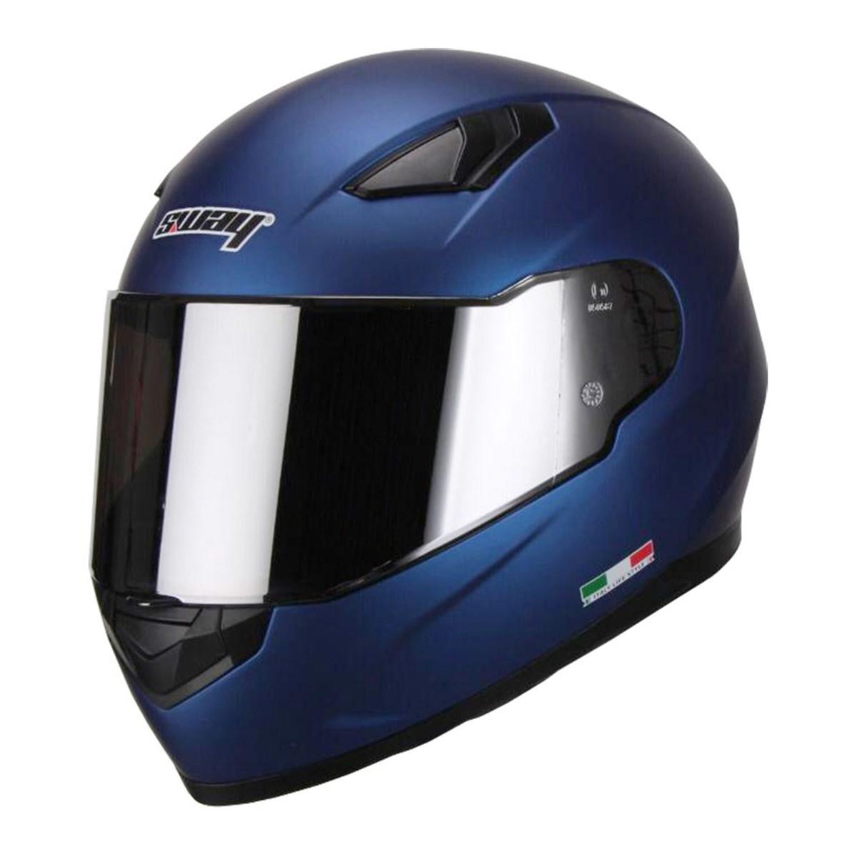 Sway 816 Mat Metalic Blue Full Face Motosiklet Kaski Fiyatları Ve ...