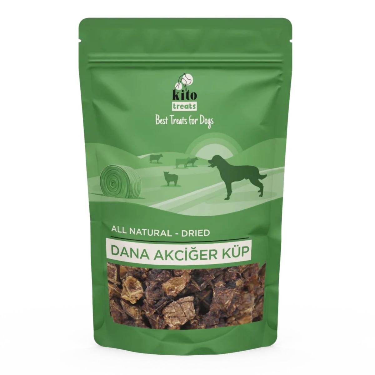 Dana Akciğer Küp Atıştırmalık Köpek Ödül Maması %100 Doğal, Glutensiz, Organik 100 gr