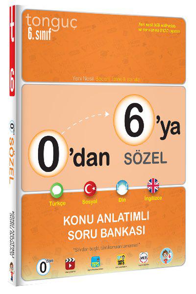 Tonguç 0'dan 6'ya Sözel Konu Anlatımlı Soru Bankası