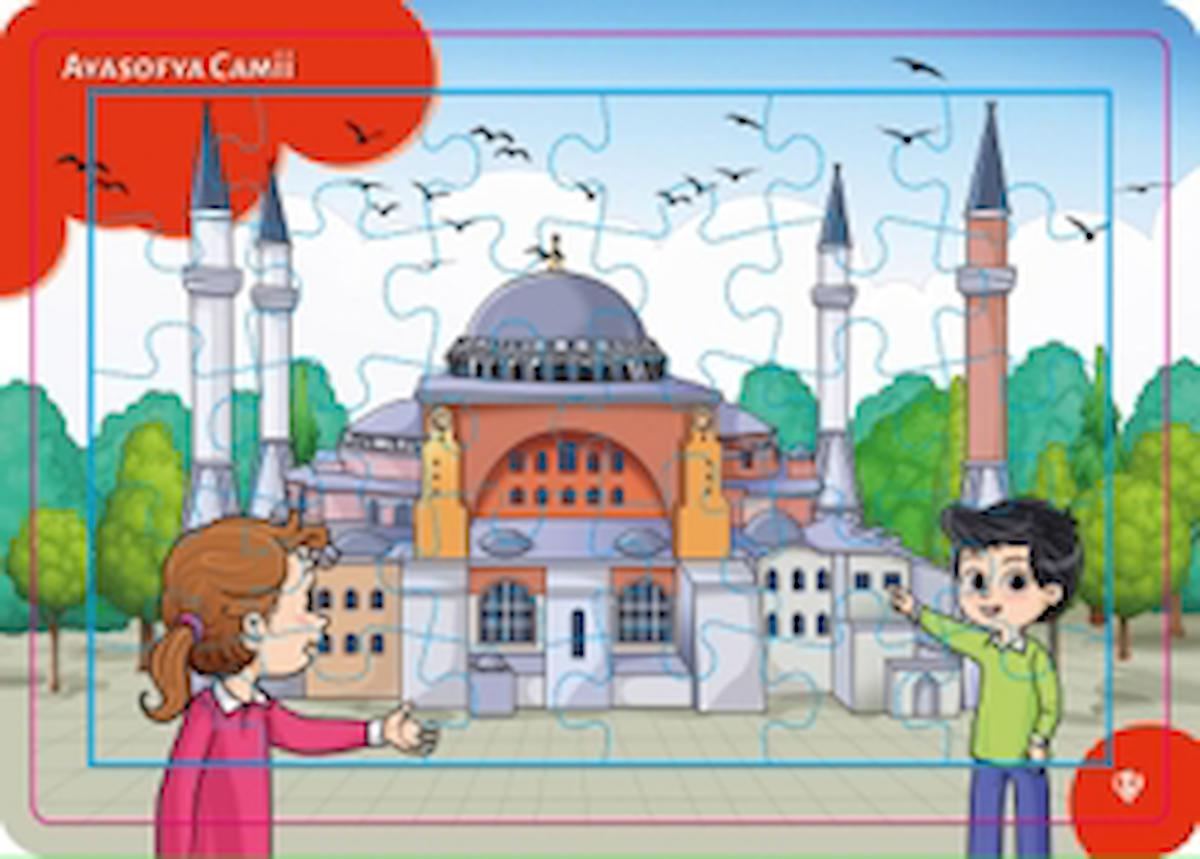 4-6 Yaş Değerli Mekanlar Ayasofya Cami Puzzle 30 Parça