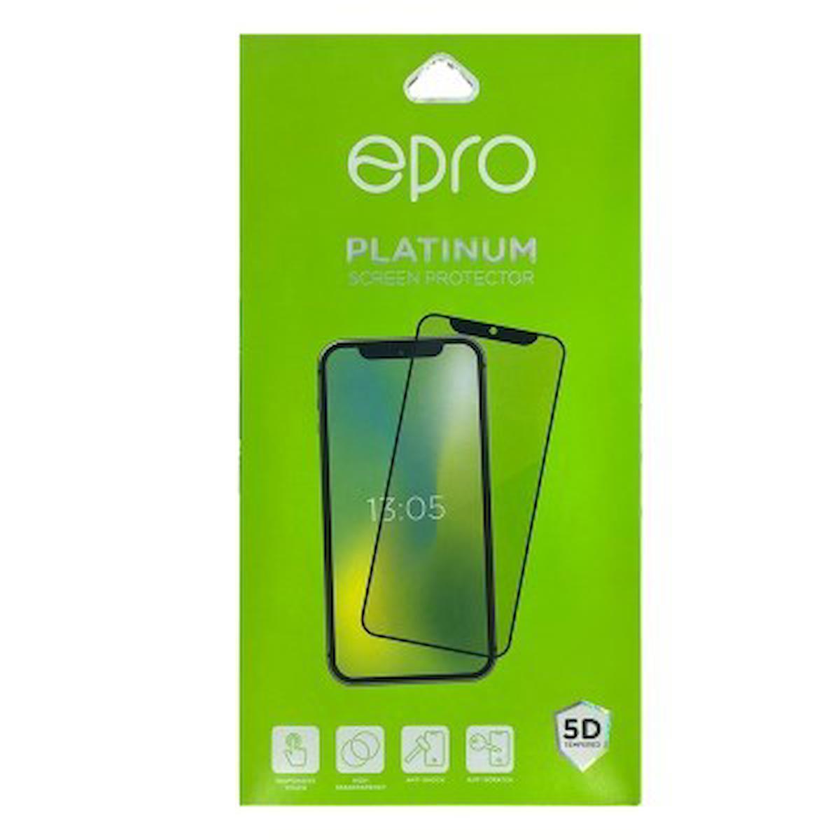 Epro - Platinum - 5D Yeni Nesil - İphone 7 / 8 - Kırılmaz Cam -  Beyaz