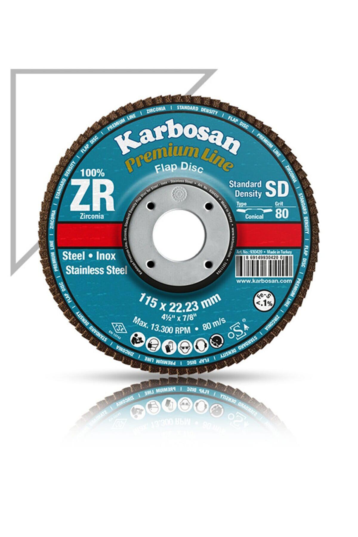 KARBOSAN 115X22,23 MM PREMİUM LİNE ZİRKONYUM FLSP DİSK SD 60 NUMARA