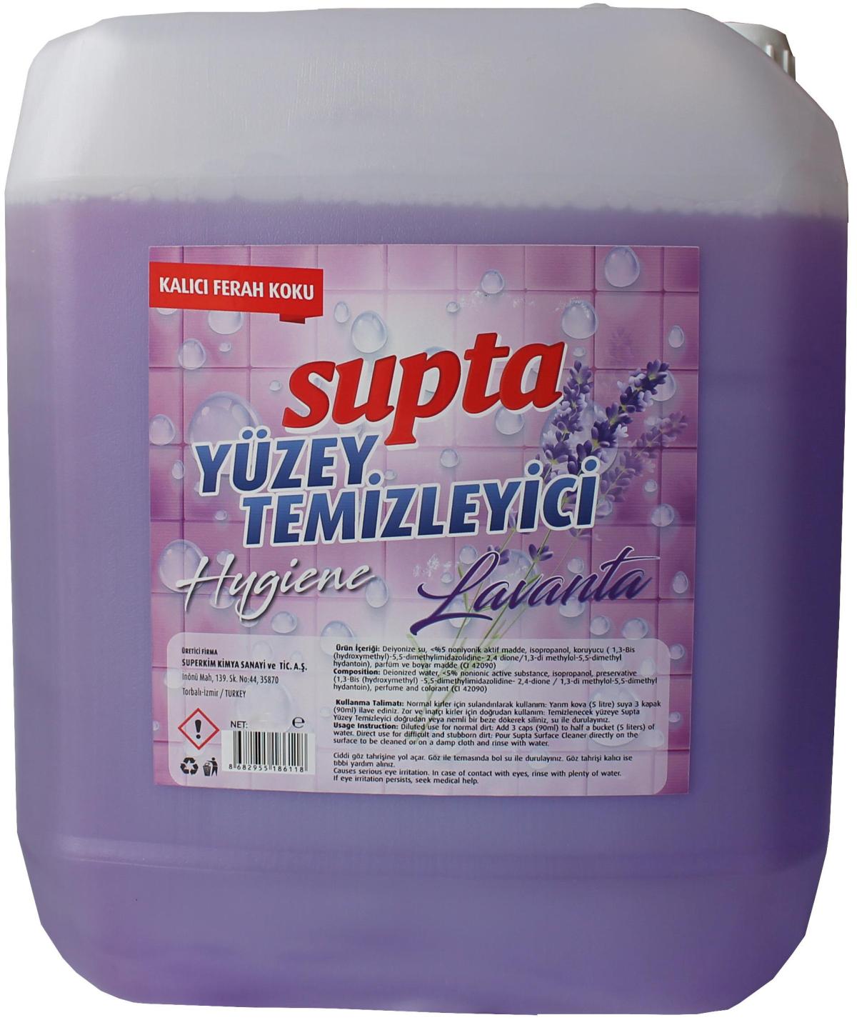 Supta Sıvı Yüzey Temizleyici 30 Litre Lavanta Kokulu