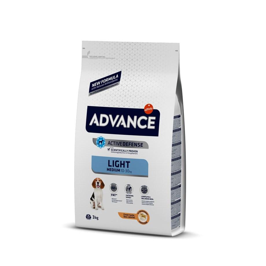 Advance Light Tavuklu Orta Irk Yetişkin Kuru Köpek Maması 3 kg