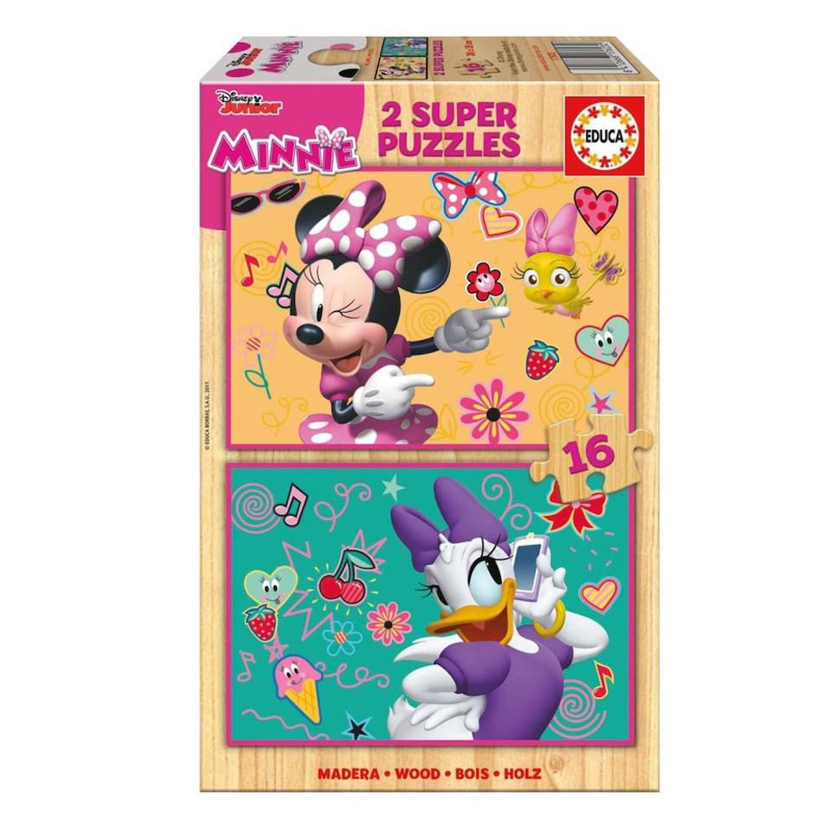 Educa Çocuk Puzzle 2x16 Parça Minnie Happy Helpers 17623