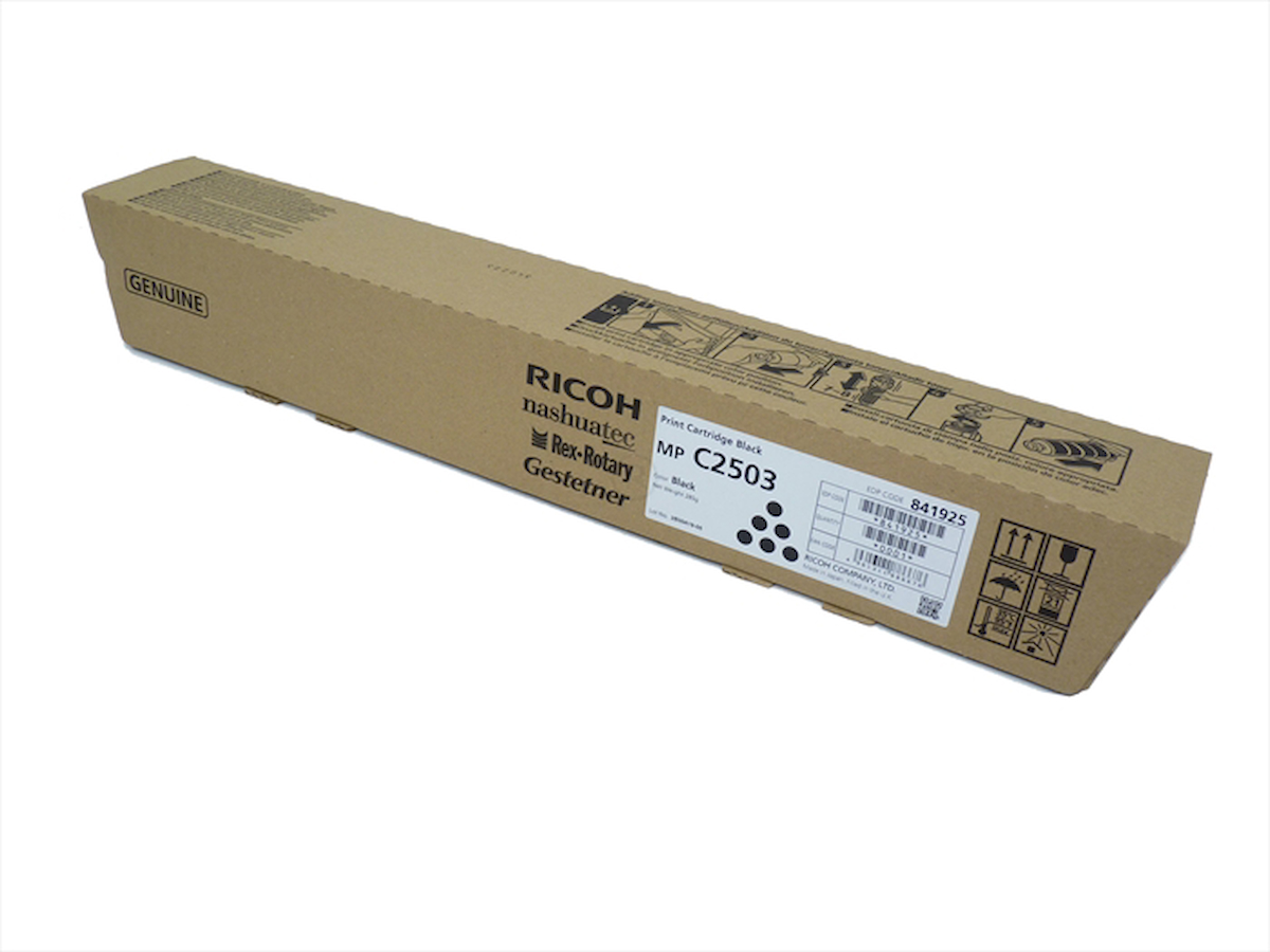 Ricoh MP C2003, 2011, 2503 Siyah Toner Orjinal, 285 GR, 841925