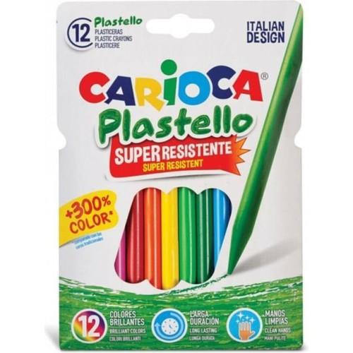 Carioca Elleri Kirletmeyen Yıkanabilir Pastel Boya Kalemi 12'li 42711