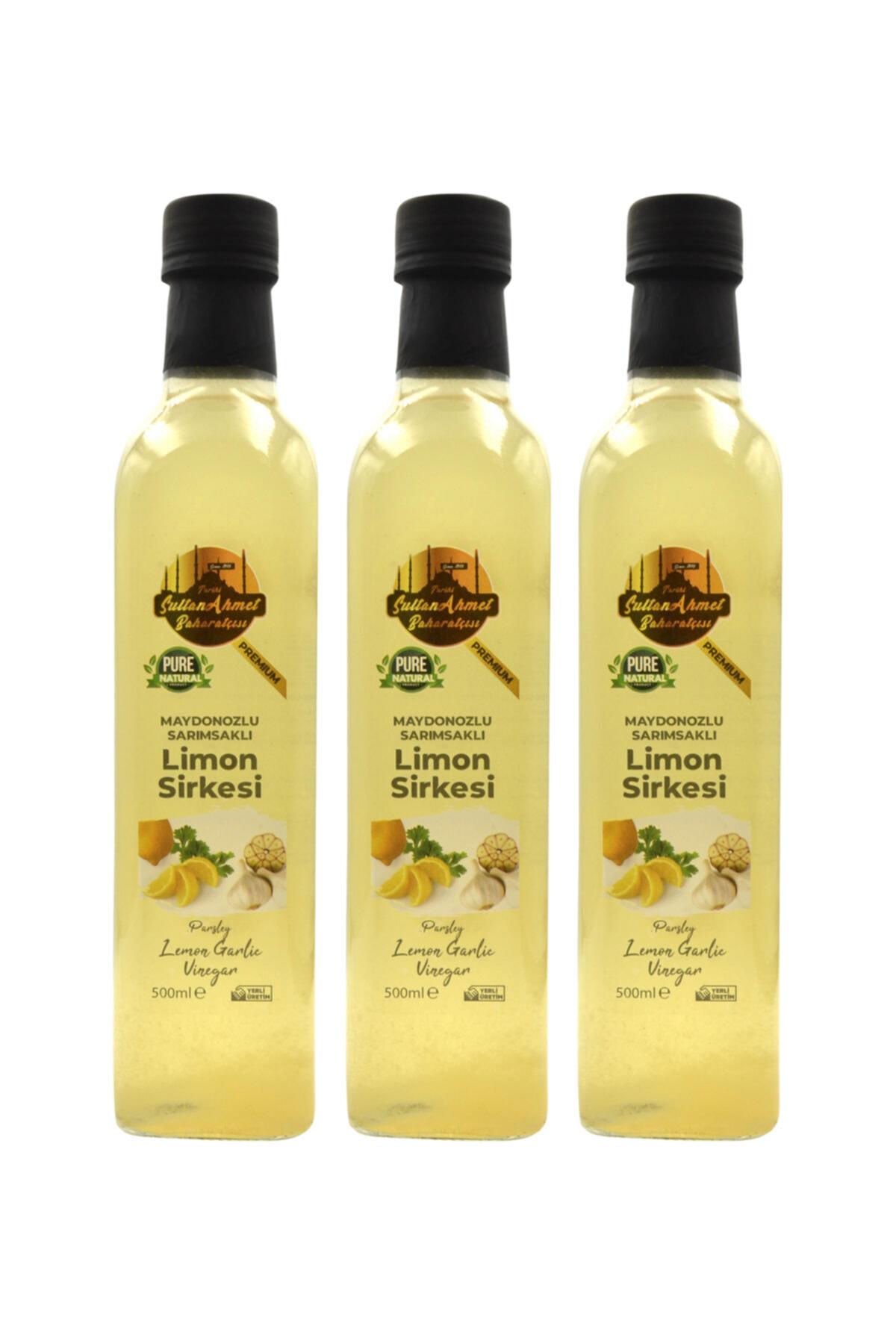 Maydanozlu Sarımsaklı Limon Sirkesi 3x500ml (Özel Üretim)