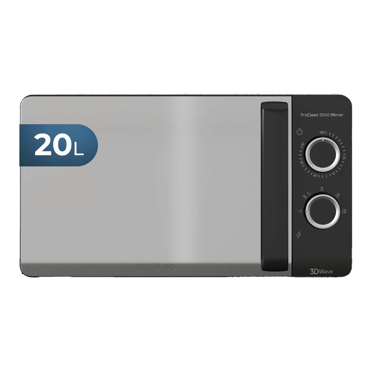 Cecotec ProClean 3040 Mirror 20L Dijital Mikrodalga Fırın Ayna Kapak