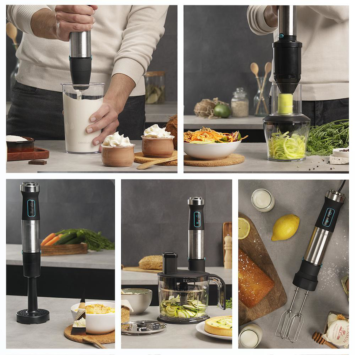 Power TitanBlack 1500 XL TotalMix Blender Seti Çok Amaçlı Mutfak Yardımcısı