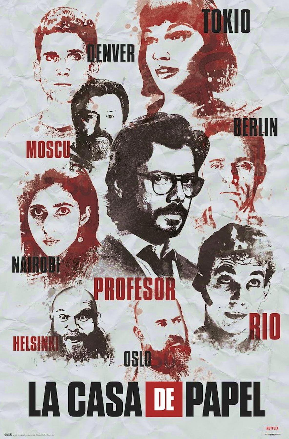 LA CASA DE PAPEL CHARACTERS MAXI POSTER (İTHAL)