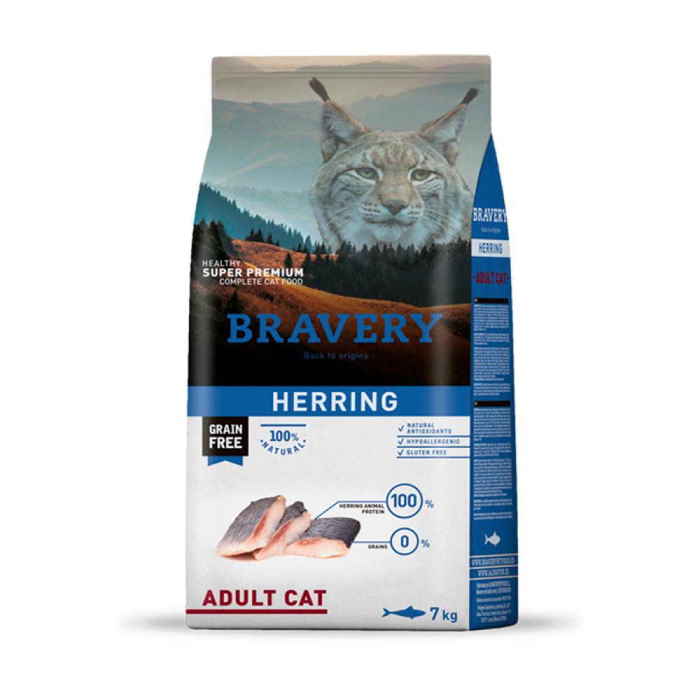 Bravery Tahılsız Ringa Balıklı Yetişkin Kedi Maması 7 Kg