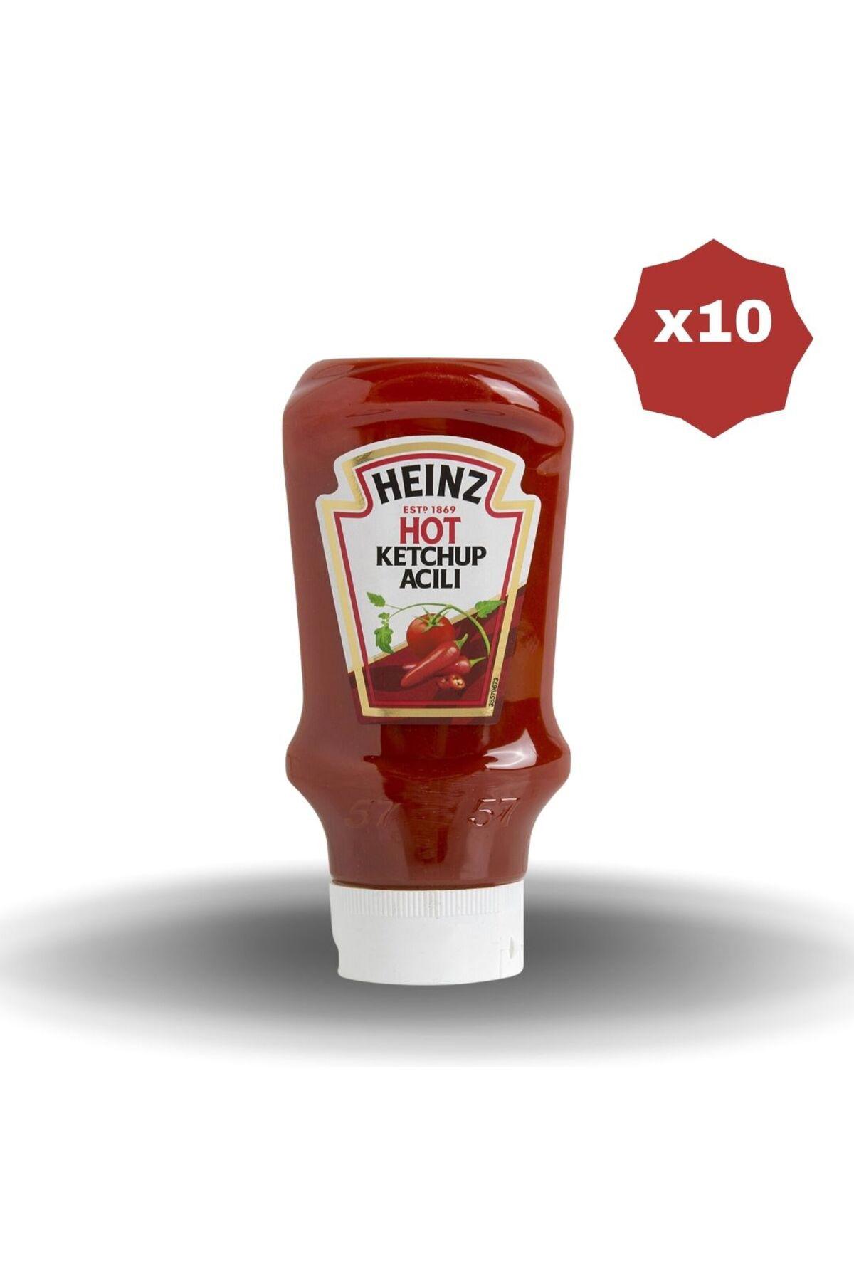 Heinz Acılı Ketçap 460 Gr X 10 Adet