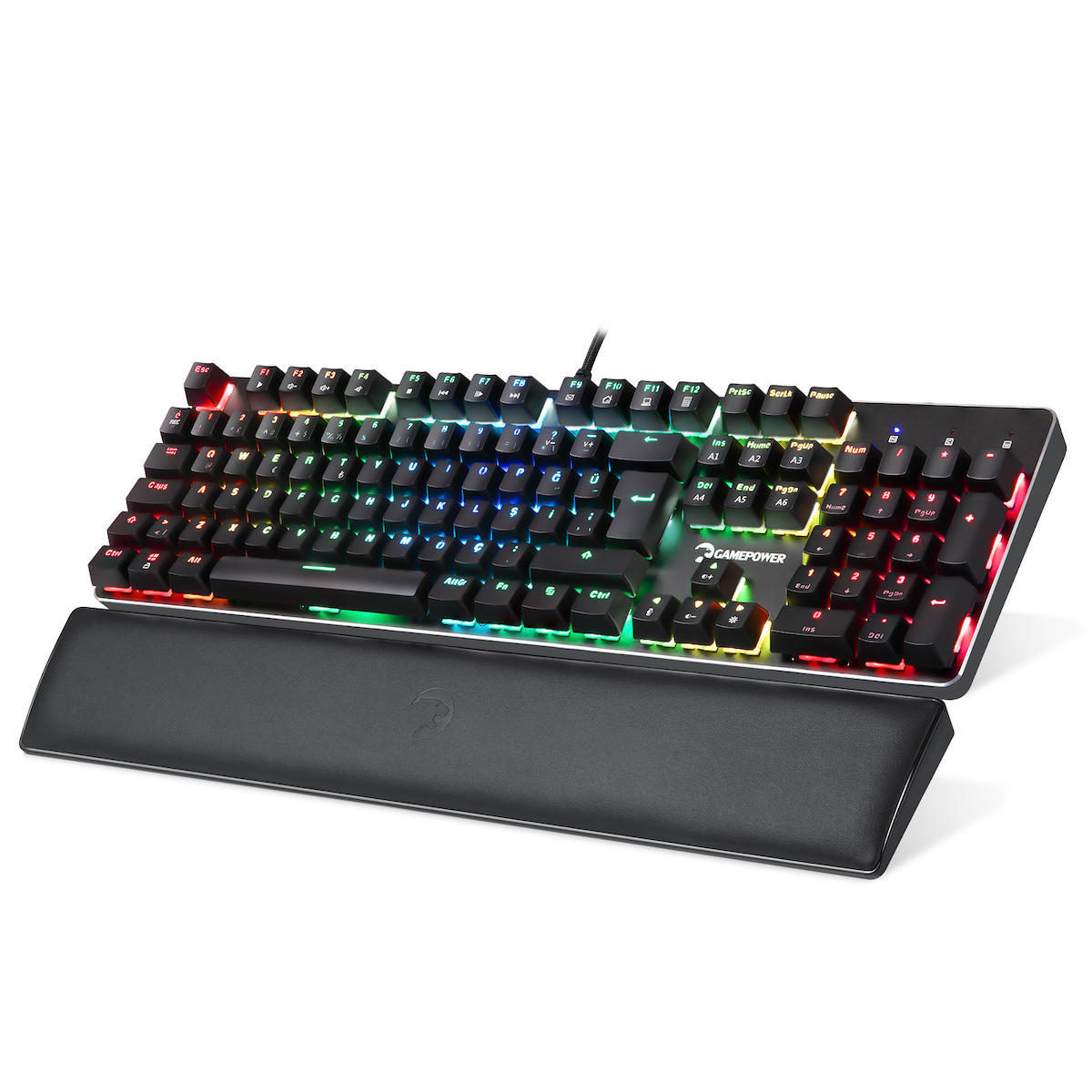 GamePower Ogre RGB 60M Red Switch Türkçe Q USB Mekanik Gaming Klavye