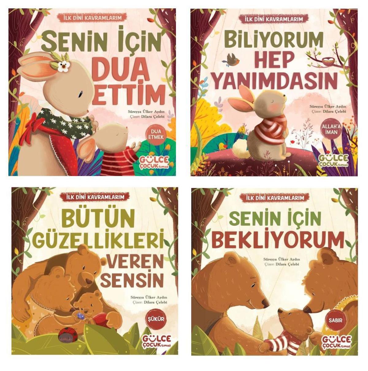 Süreyya Ülker Aydın İlk Dini Kavramlarım 4 Kitap (Dua Etme + Şükür + Sabır + Allaha İman)